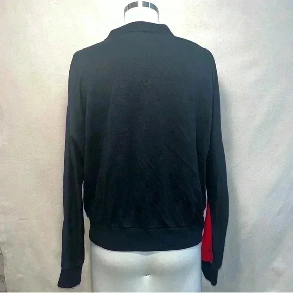 Vintage | Alfred Dunner 80s Colorblocked Pullover - Black & Red & White / Sz L - Picture 4 of 9